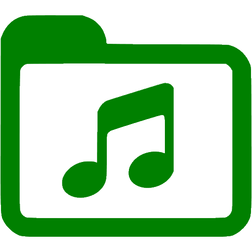 Green Music Icon Free Green Folder Icons