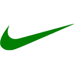 Green nike icon - Free green site logo 