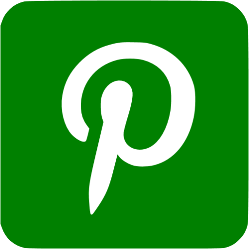 Green pinterest 3 icon - Free green social icons