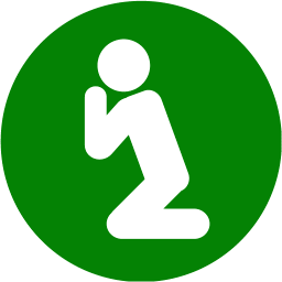 Green praying icon - Free green praying icons