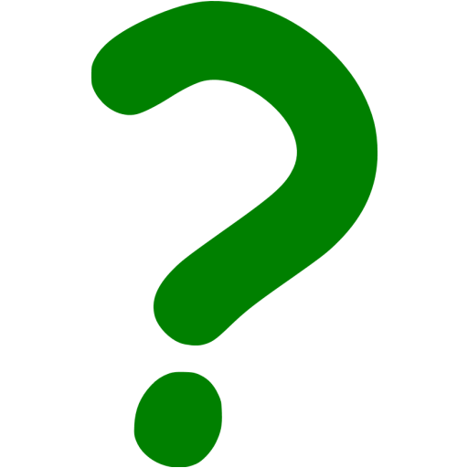 Green question mark 2 icon - Free green question mark icons