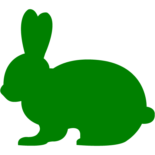 Green rabbit 2 icon - Free green animal icons Green rabbit 2 icon - Free green animal icons