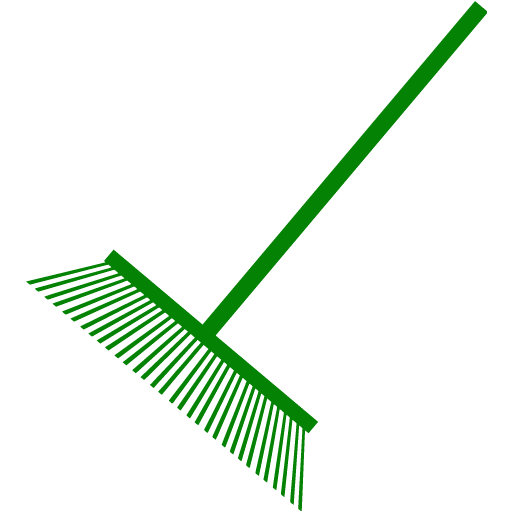 Green rake icon - Free green rake icons