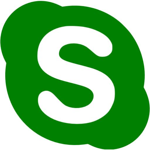 Green skype icon - Free green site logo icons