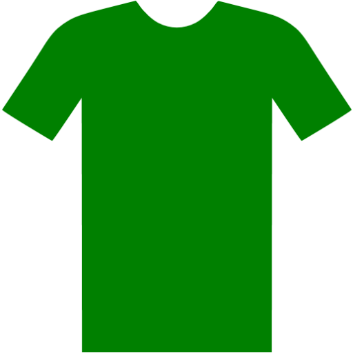 Green t shirt icon - Free green clothes icons