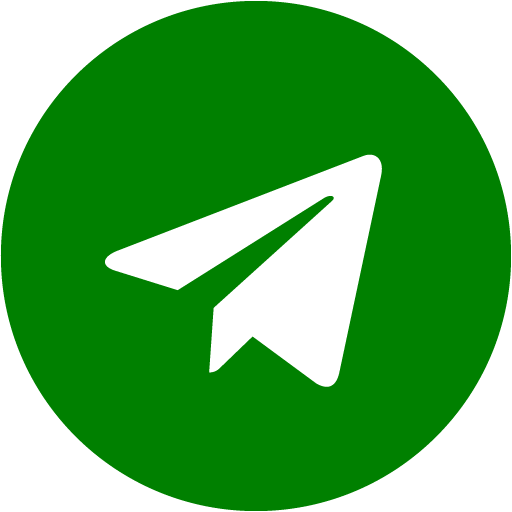 Green telegram 3 icon - Free green social icons