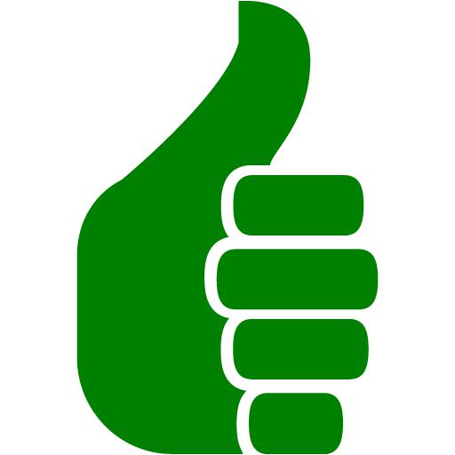 green thumbs up