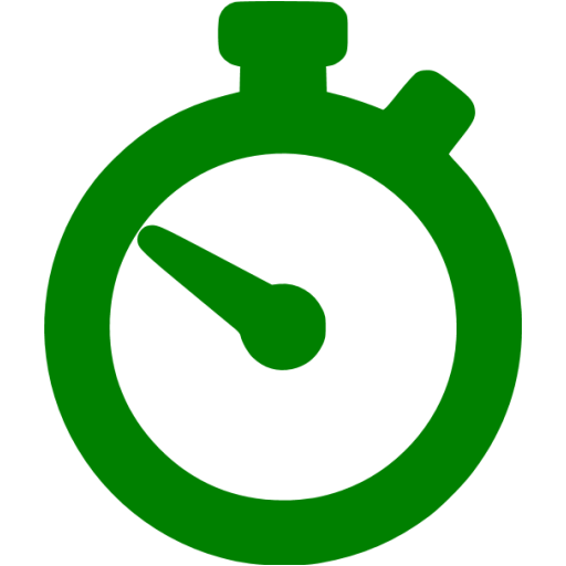 Green time icon - Free green