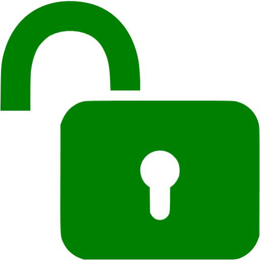 Green unlock icon - Free green padlock icons