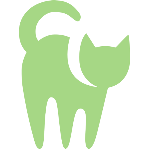 Guacamole green cat icon - Free guacamole green animal icons