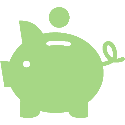 Green piggy bank deals