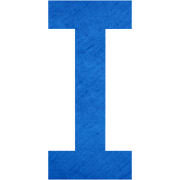 Cardboard blue letter i icon - Free cardboard blue letter icons ...