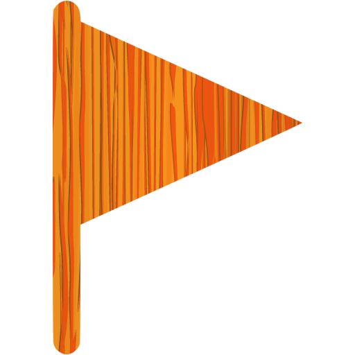 Sketchy Orange Filled Flag Icon Free Sketchy Orange Flag Icons