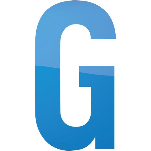 Web 2 blue 2 letter g icon - Free web 2 blue 2 letter icons - Web 2 ...