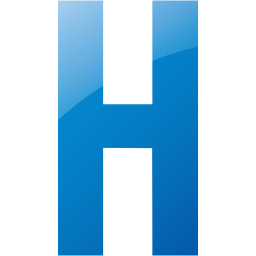 Web 2 blue letter h icon - Free web 2 blue letter icons - Web 2 blue ...