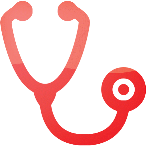 Web 2 red stethoscope icon - Free web 2 red stethoscope icons - Web 2