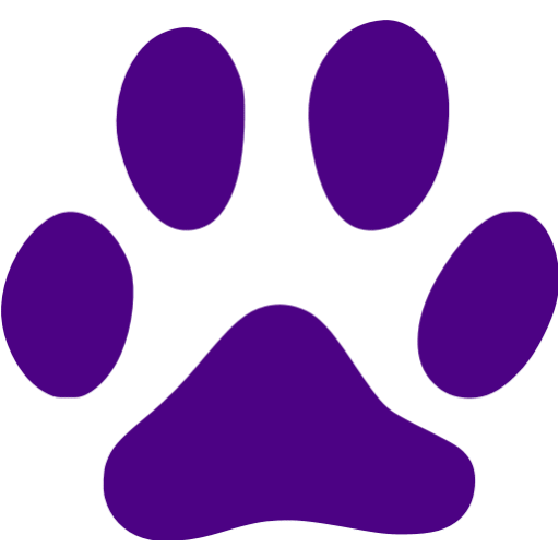 Indigo footprints cat icon - Free indigo footprint icons