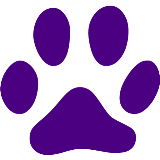 Indigo footprints cat icon - Free indigo footprint icons