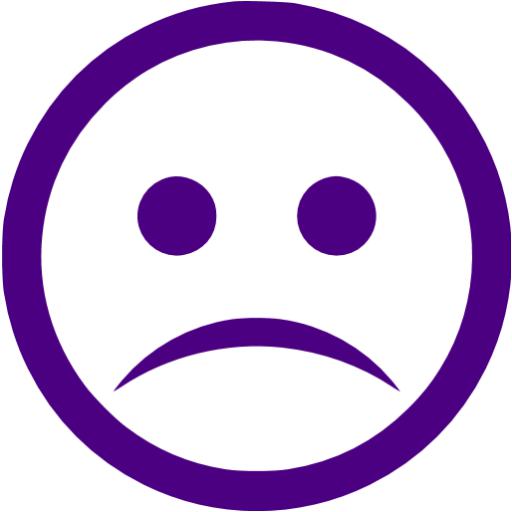 Indigo sad icon - Free indigo emoticon icons