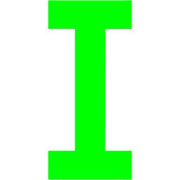 Lime letter i icon - Free lime letter icons