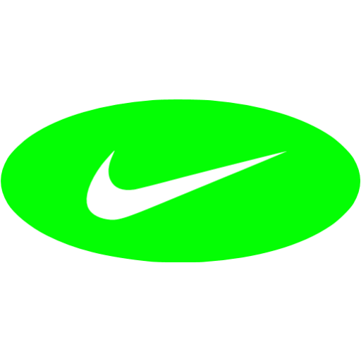 lime green nike logo