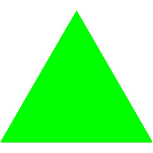 Lime triangle icon - Free lime shape icons