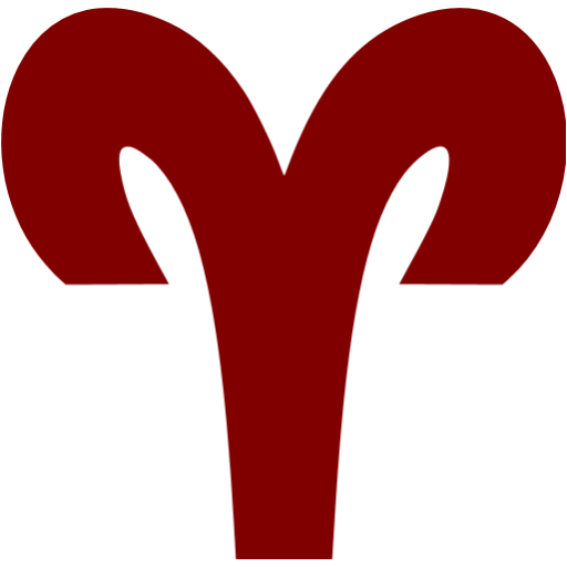 Maroon aries icon - Free maroon zodiac signs icons