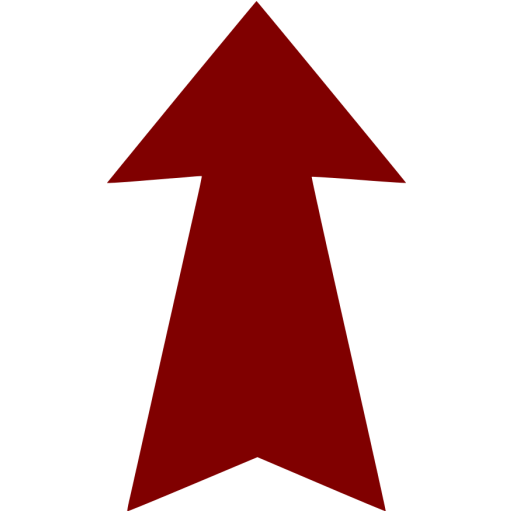 Maroon arrow up 4 icon - Free maroon arrow icons