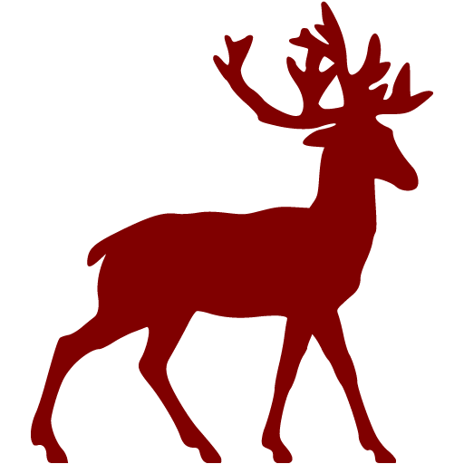 Maroon deer icon - Free maroon animal icons