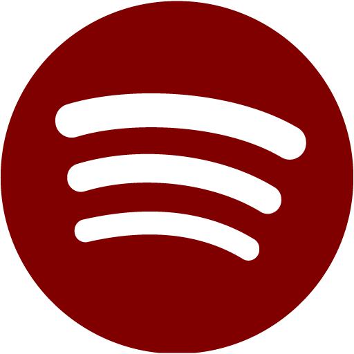 Maroon spotify icon - Free maroon site logo icons