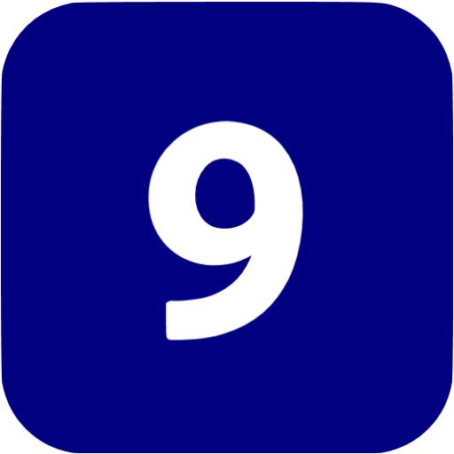 Navy Blue 9 Filled Icon Free Navy Blue Numbers Icons