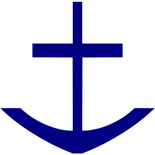 Navy blue anchor 5 icon - Free navy blue anchor icons