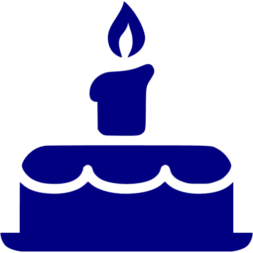 Navy Blue Birthday Cake Icon Free Navy Blue Cake Icons