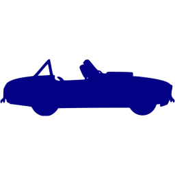 Navy blue car icon - Free navy blue car icons