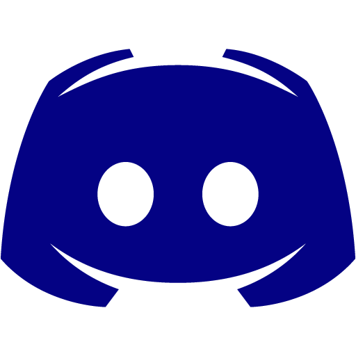 Navy blue discord 2 icon - Free navy blue site logo icons