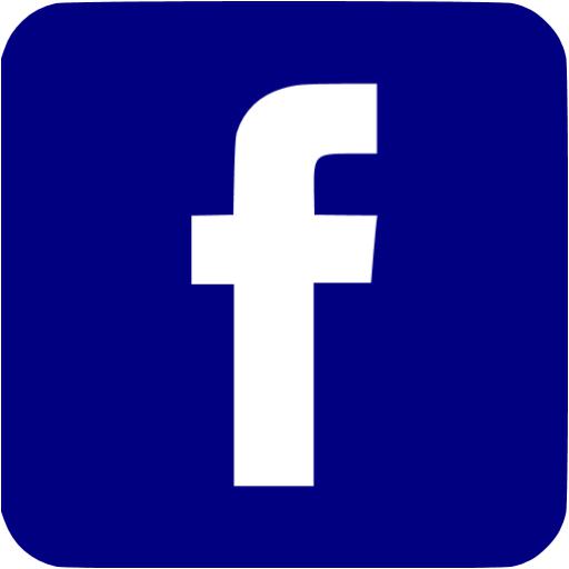 Navy Blue Facebook 3 Icon Free Navy Blue Social Icons