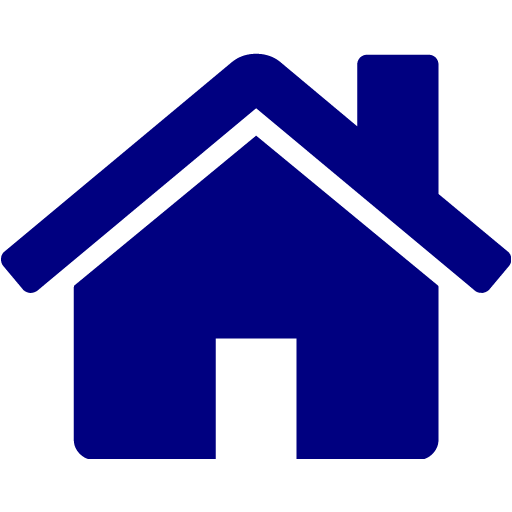 Navy blue house icon - Free navy blue house icons