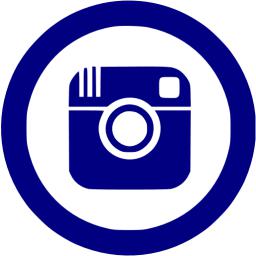 Navy blue instagram 5 icon - Free navy blue social icons