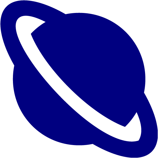 Navy blue planet icon - Free navy blue planet icons