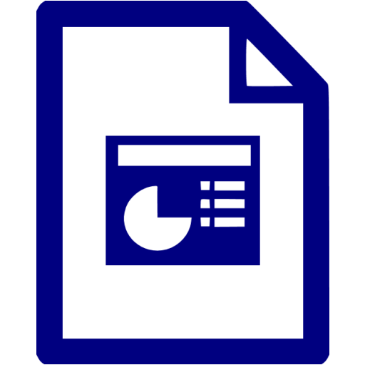 Navy blue powerpoint 2 icon - Free navy blue office icons