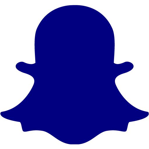 Navy blue snapchat 2 icon - Free navy blue social icons