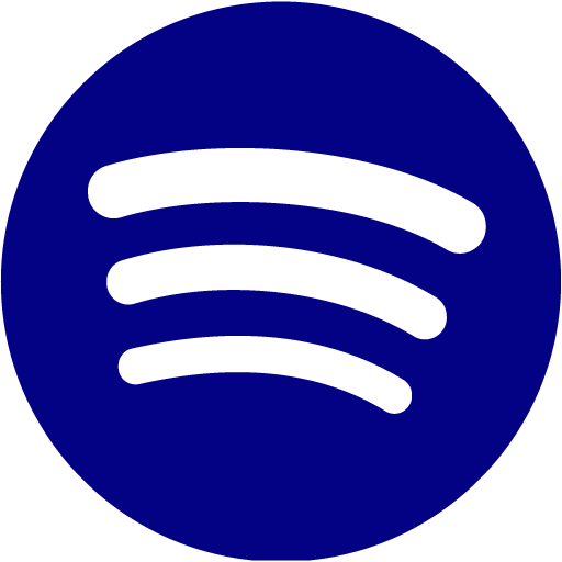 Navy blue spotify icon - Free navy blue site logo icons