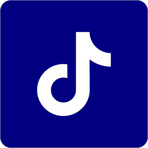 Navy blue tiktok 2 icon - Free navy blue social icons