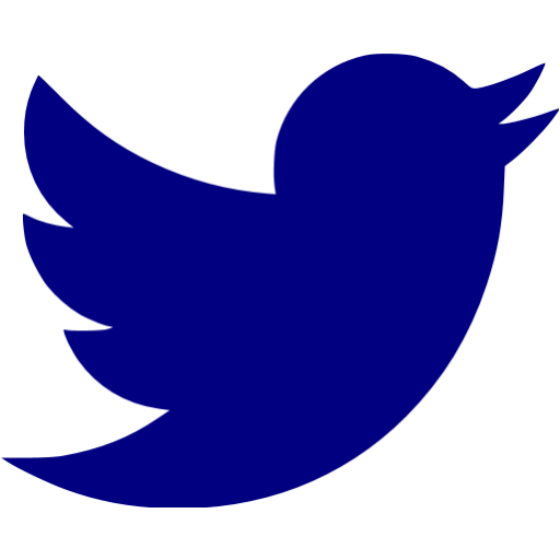 Navy blue twitter icon - Free navy blue social icons