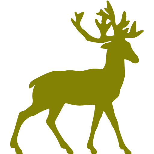 Olive deer icon - Free olive animal icons