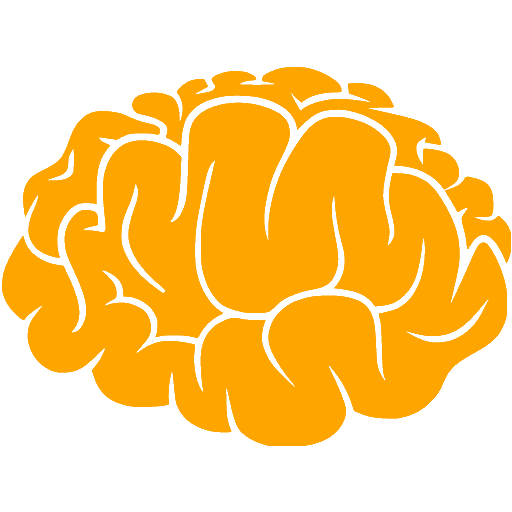 Orange Brain 2 Icon Free Orange Brain Icons