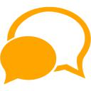 Orange chat 4 icon - Free orange chat icons