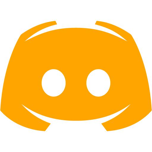 Orange discord 2 icon - Free orange site logo icons