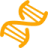 Orange dna helix icon - Free orange dna helix icons