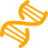 Orange dna helix icon - Free orange dna helix icons